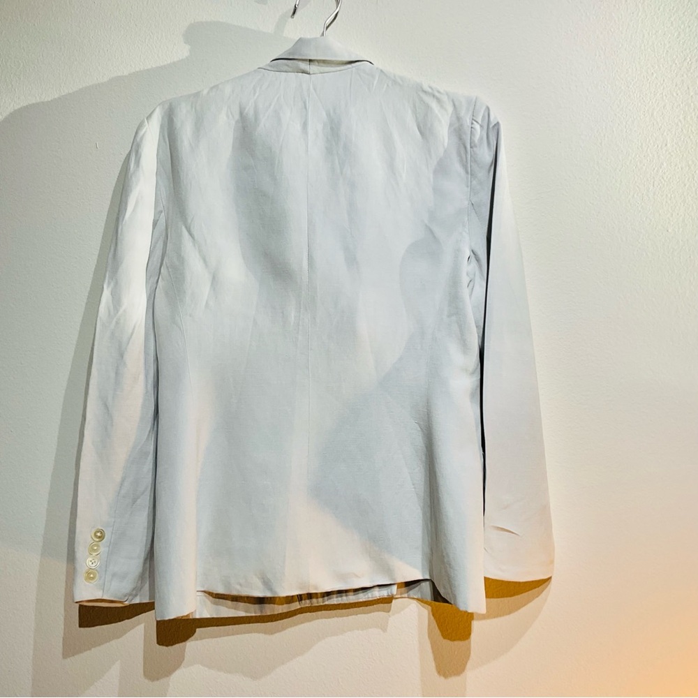 Ralph Lauren Double-Breasted White Blazer with Gold Buttons Size 6 - Picture 13 of 13